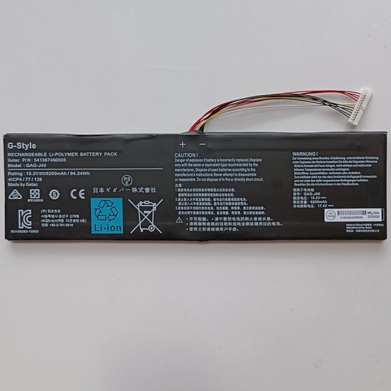 GAG-J40 Battery For Getac PN 541387460003 Fit Gigabyte Aero 14 15 15X Series - Click Image to Close