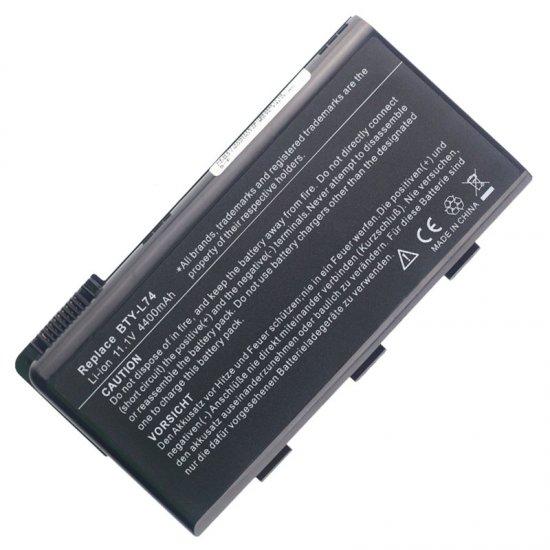 BTY-L74 Battery For MSI A5000 A6000 A6200 A6203 A6205 A7200 A7005 EX460 EX610 - Click Image to Close