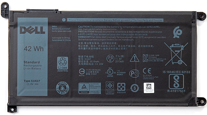 Dell 51KD7 Battery